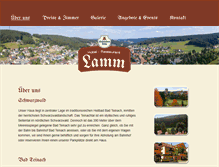 Tablet Screenshot of hotelrestaurant-lamm.com